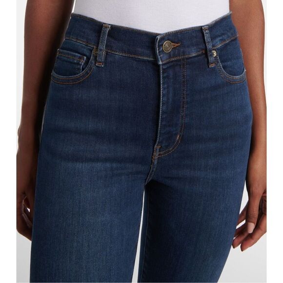 FRAME Women’s Jeans Le High Skinny Size 27  Stretch Hi Rise Dark Blue Wash - Picture 3 of 8